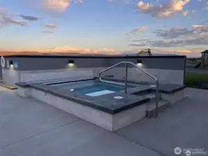 Huge hot tub
