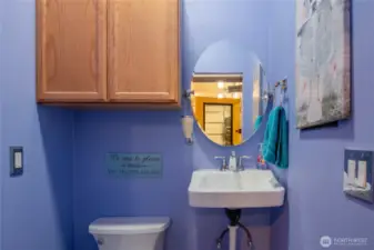 bonus half bath in shop