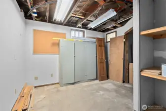 Extra space downstairs, could be a laundry room