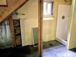 Bathroom area.