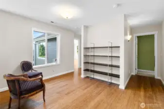 Library nook upstairs.