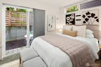 2nd bedroom w/ backyard access