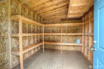 Spacious storage shed added in 2022