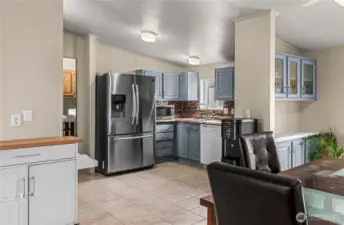Dining room and kitchen!