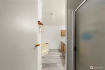Primary bathroom entryway!