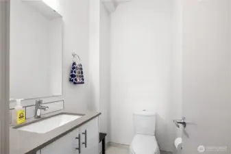 Half bath on the main living floor