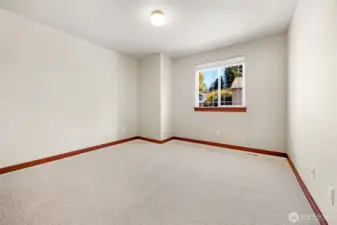 Bedroom 1 with Berber capet.