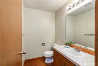 Powder room on the main floor.
