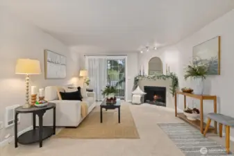 Spacious and Bright! Notice the new interior paint & carpet.