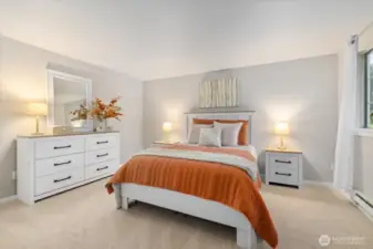 Spacious Primary Bedroom large enough for your King Size Bed!