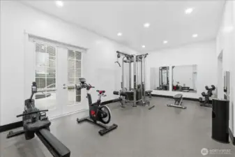 No need for a gym membership when you can utilize this updated gym within walking steps of your front door!