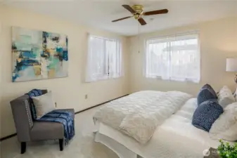 Another view of the primary bedroom.