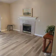 Family Room with gas fireplace