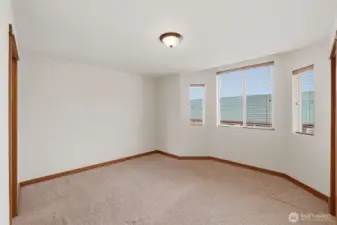Primary bedroom with Jack and Jill Bathroom