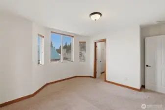 Large walk in closet in the primary.