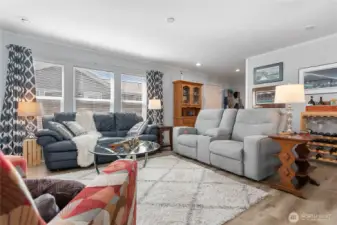 Open concept living/dining/kitchen