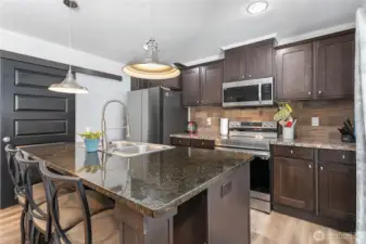 Large island with seating