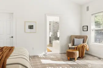 Primary with luxurious sitting area