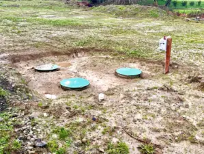4 Bed septic is installed.