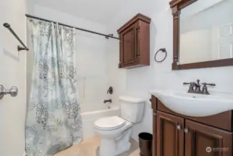 Full bathroom in bonus area