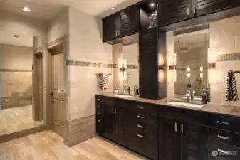 Every detail is thought out, there a 4 color options for floor lighting, In-wall medicine cabinet to a large walk-in closet featuring stunning closet systems. You deserve the best!