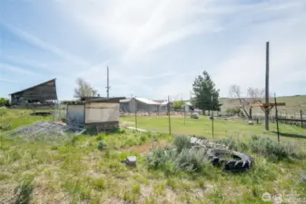 Looking across the property.