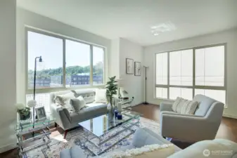 Main Floor Living Room with Southern View