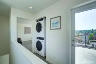 Upper Level Hallway/Laundry & Deck Access