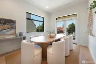 Formal dining room.