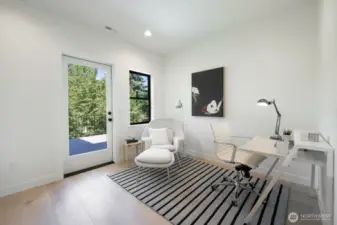 Homework zone on the top floor; this is between the bedrooms. Great access to the roof top deck.