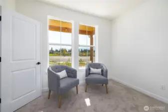 Double doors into the main level office/bedroom.