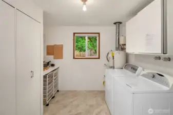Utility room on main floor.