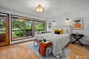 Primary bedroom in the main home.