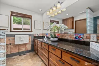Primary bathroom in the main home.