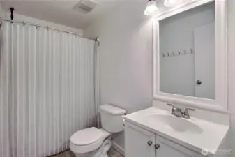 Hall bathroom.