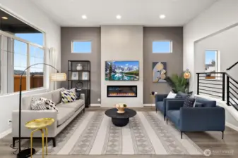 Photos of model home. Same floor plan.