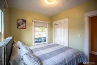 Primary bedroom w/porch view