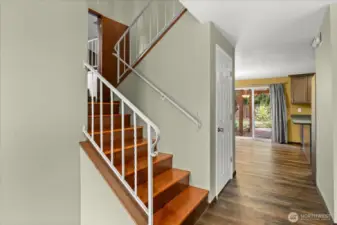 Stairs to upper level