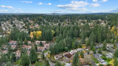 Bellevue is minutes away