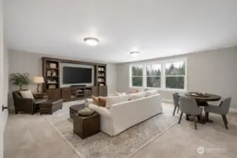 Huge bonus room is perfect for entertaining