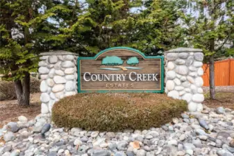 Gated Country Creek Estates is located in Dieringer School District and offers cul de sac location for homes in the neighborhood