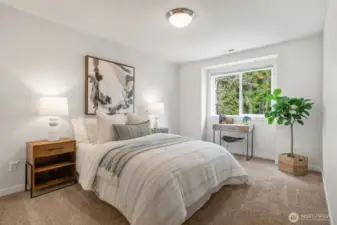 There are three additional bedrooms upstairs - this is the 1st additional bedroom upstairs