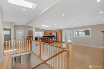 Open Rail leading to Lower Level