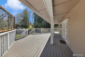 Partially Covered South Facing Deck