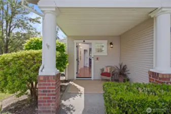 Private front patio