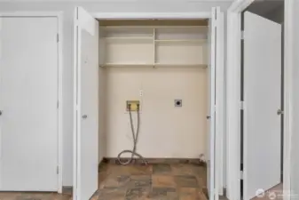 Wash and dryer hookups -