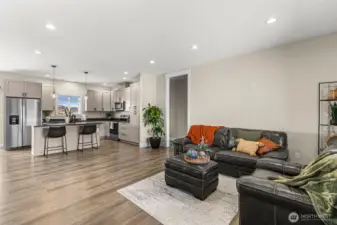 Open concept design for easy entertaiment