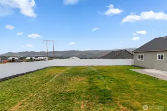 Back Yard View  South