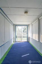 Sun room in front of house