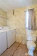 Primary bathroom with W/D